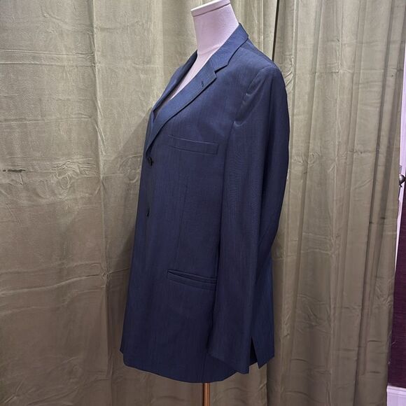 Versace Classic 100% rayon Men's Blue/gray Blazer, R50 - Picture 6 of 12